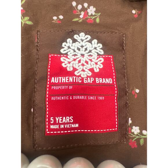 Babygap corduroy winter jacket coat fur trim Sz 5T 100% Cotton - Picture 6 of 6